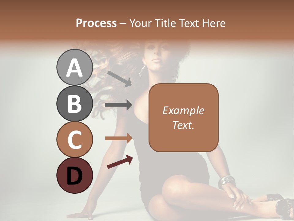 Curly Shiny Hairstyle PowerPoint Template