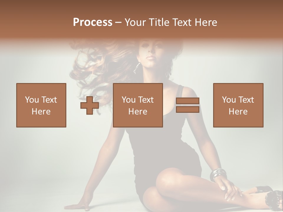 Curly Shiny Hairstyle PowerPoint Template