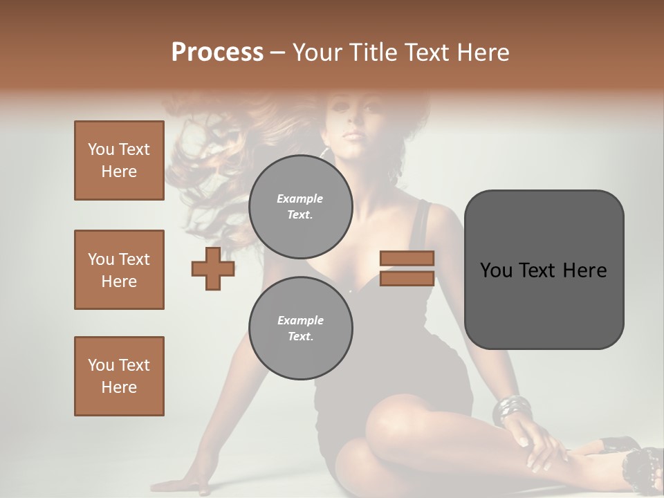 Curly Shiny Hairstyle PowerPoint Template