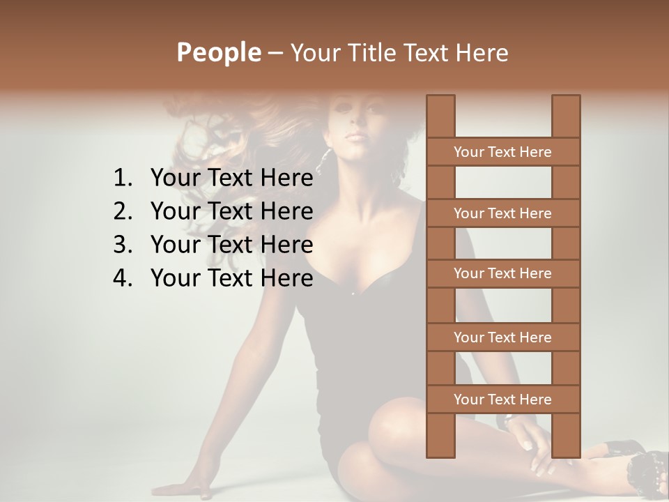 Curly Shiny Hairstyle PowerPoint Template