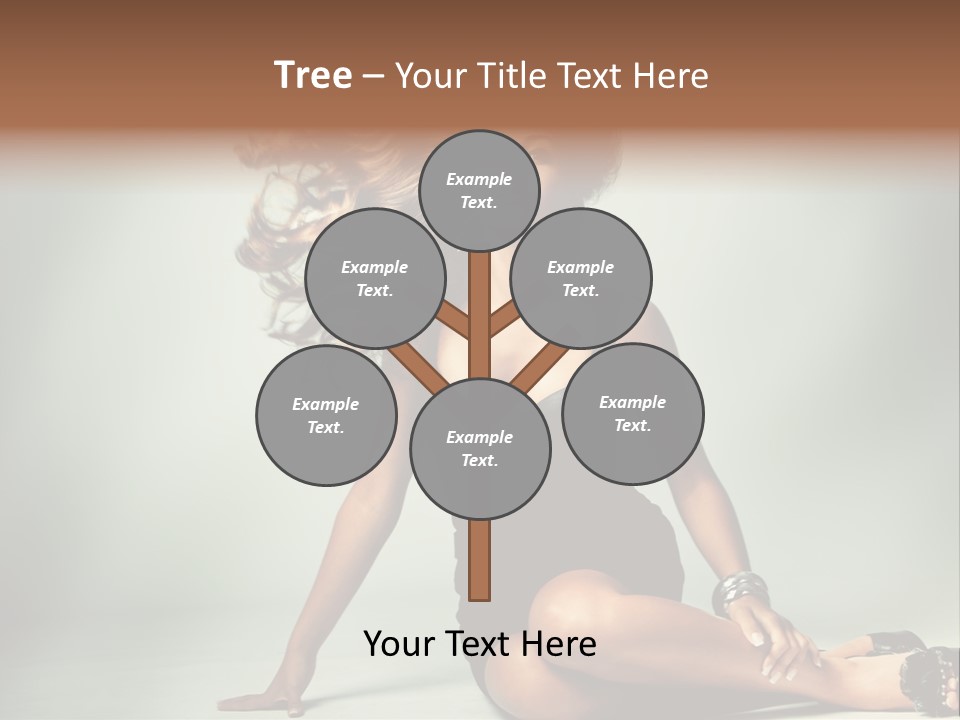 Curly Shiny Hairstyle PowerPoint Template