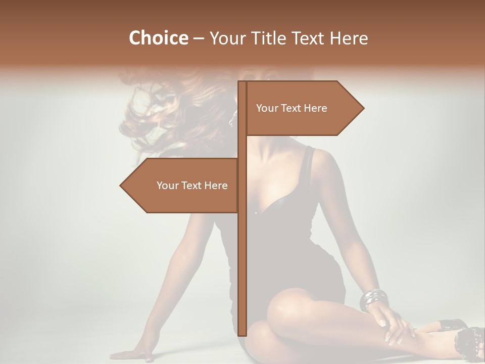 Curly Shiny Hairstyle PowerPoint Template