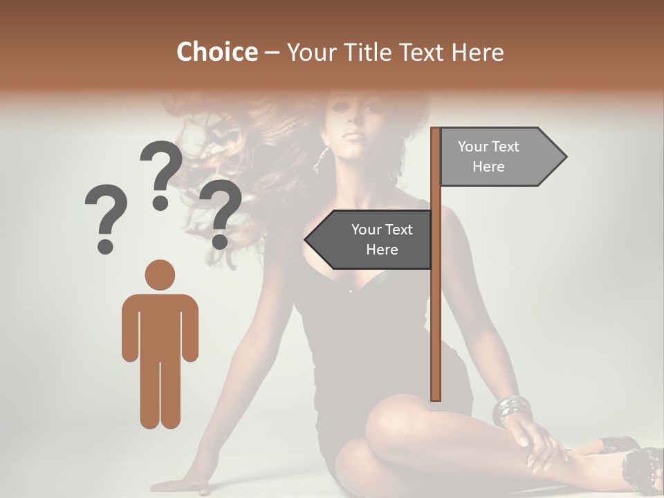 Curly Shiny Hairstyle PowerPoint Template