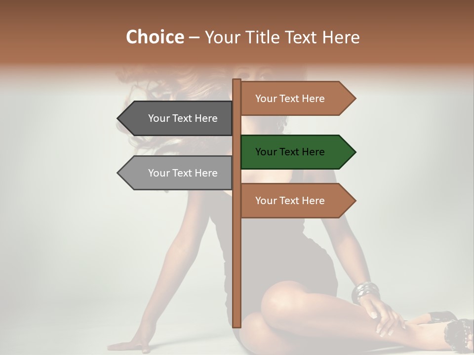 Curly Shiny Hairstyle PowerPoint Template