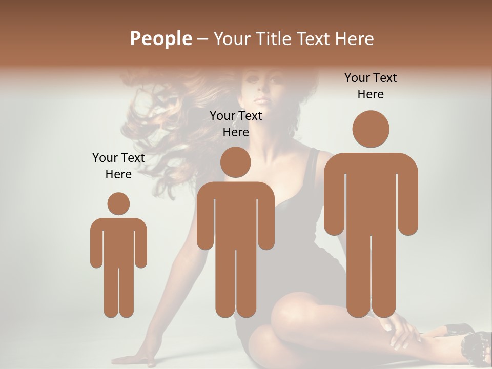 Curly Shiny Hairstyle PowerPoint Template