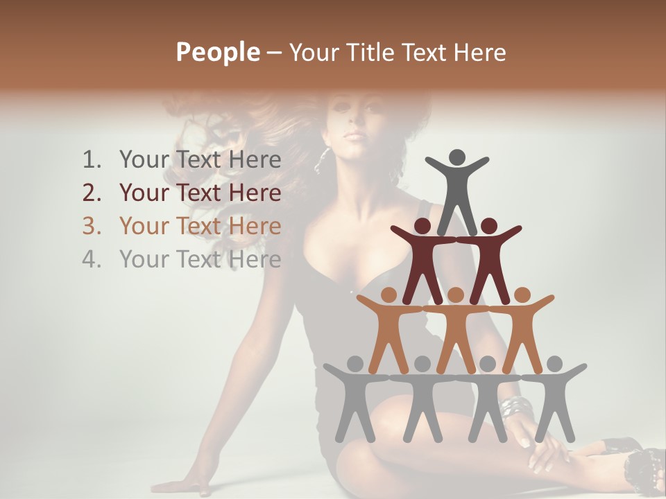 Curly Shiny Hairstyle PowerPoint Template