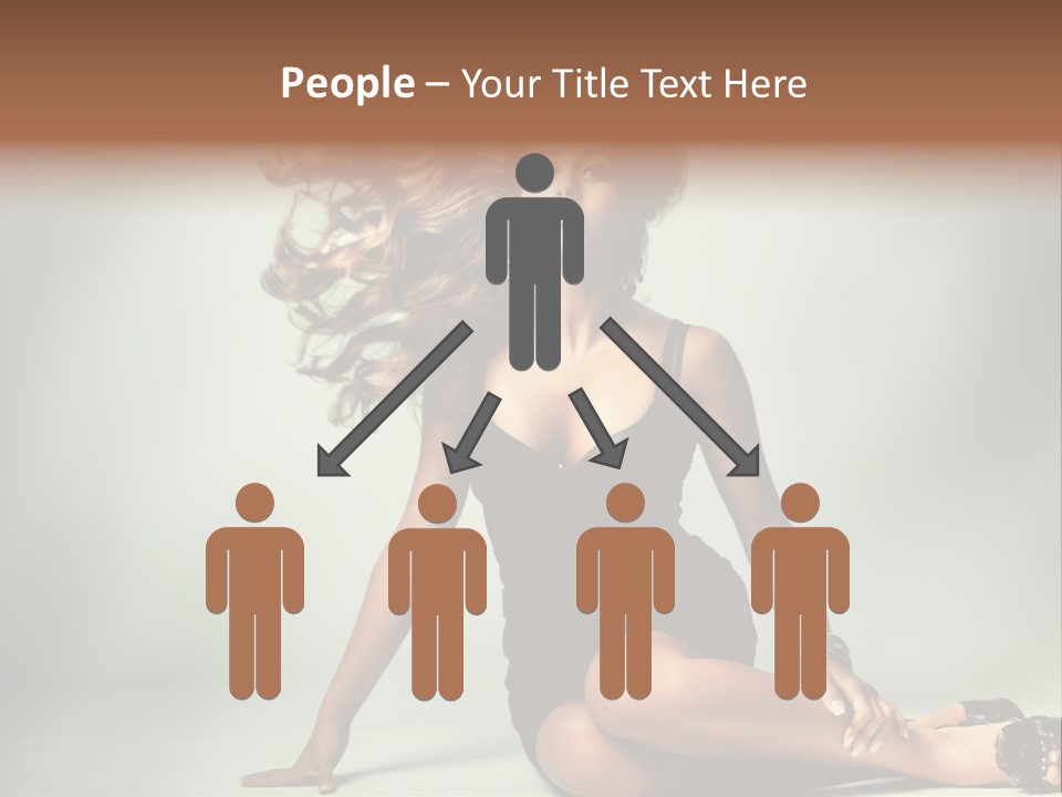 Curly Shiny Hairstyle PowerPoint Template