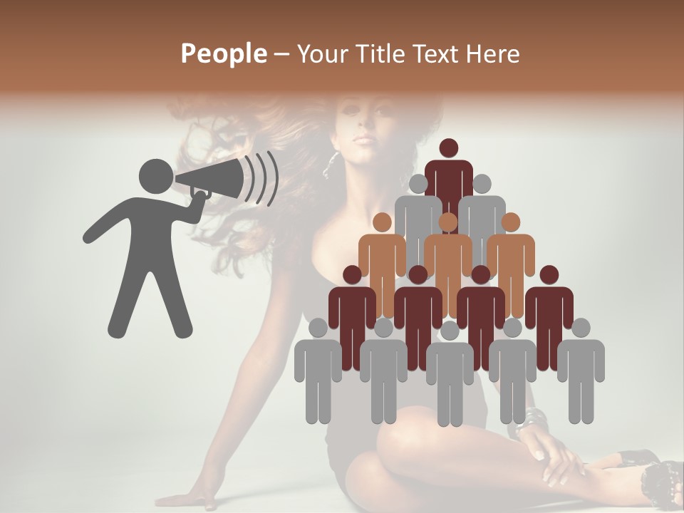 Curly Shiny Hairstyle PowerPoint Template