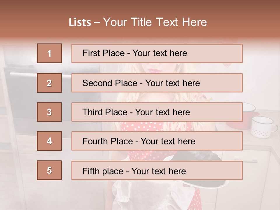 Humor Humorous Housewife PowerPoint Template