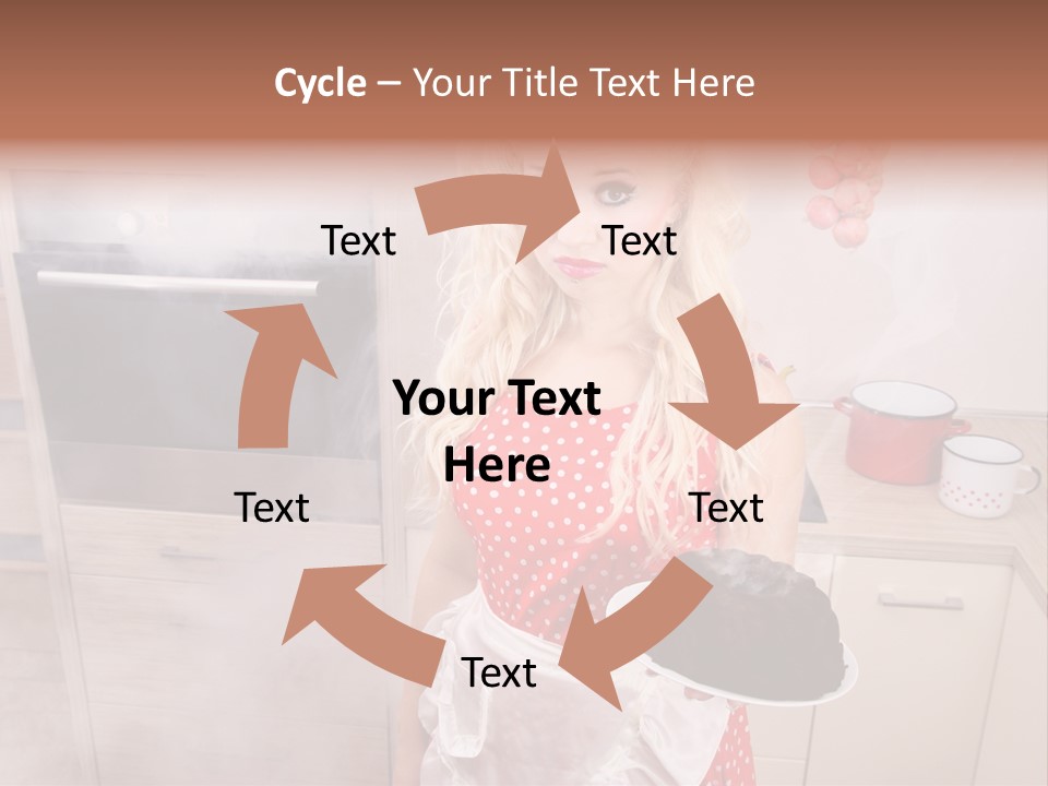 Humor Humorous Housewife PowerPoint Template