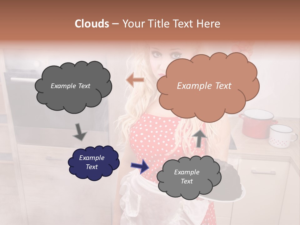 Humor Humorous Housewife PowerPoint Template