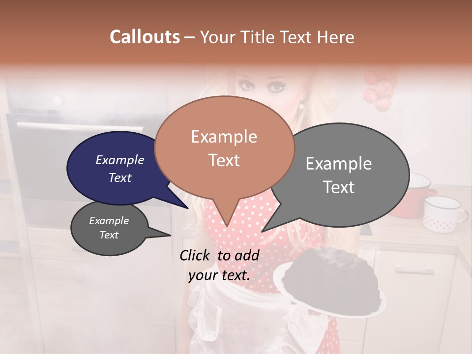 Humor Humorous Housewife PowerPoint Template