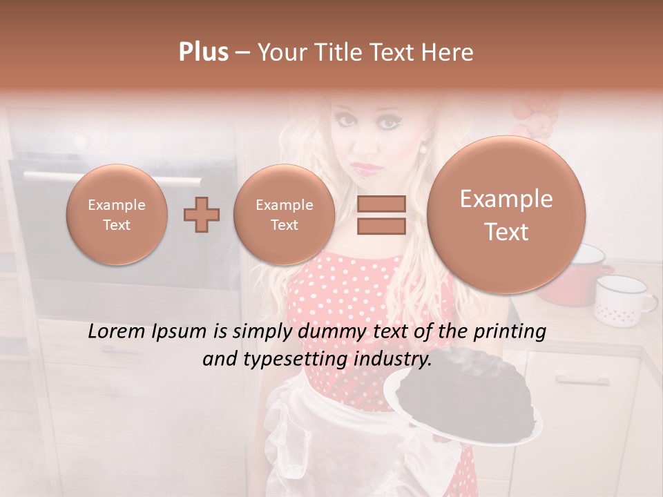 Humor Humorous Housewife PowerPoint Template