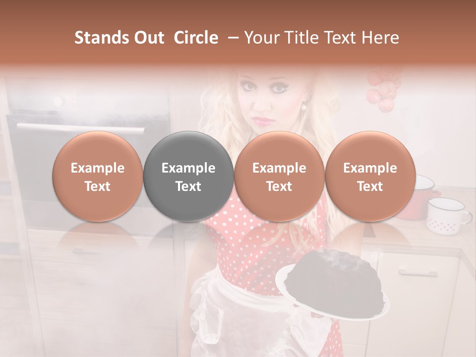 Humor Humorous Housewife PowerPoint Template