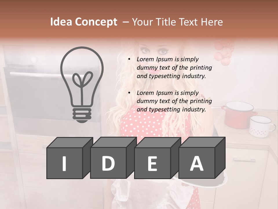 Humor Humorous Housewife PowerPoint Template