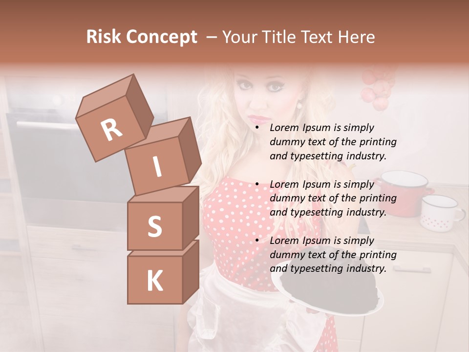 Humor Humorous Housewife PowerPoint Template