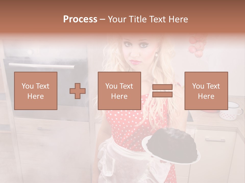 Humor Humorous Housewife PowerPoint Template
