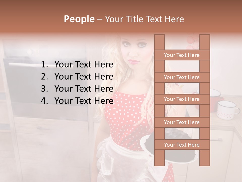 Humor Humorous Housewife PowerPoint Template