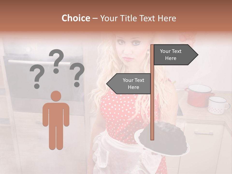 Humor Humorous Housewife PowerPoint Template