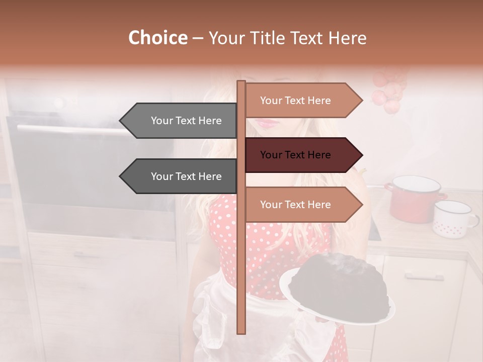 Humor Humorous Housewife PowerPoint Template