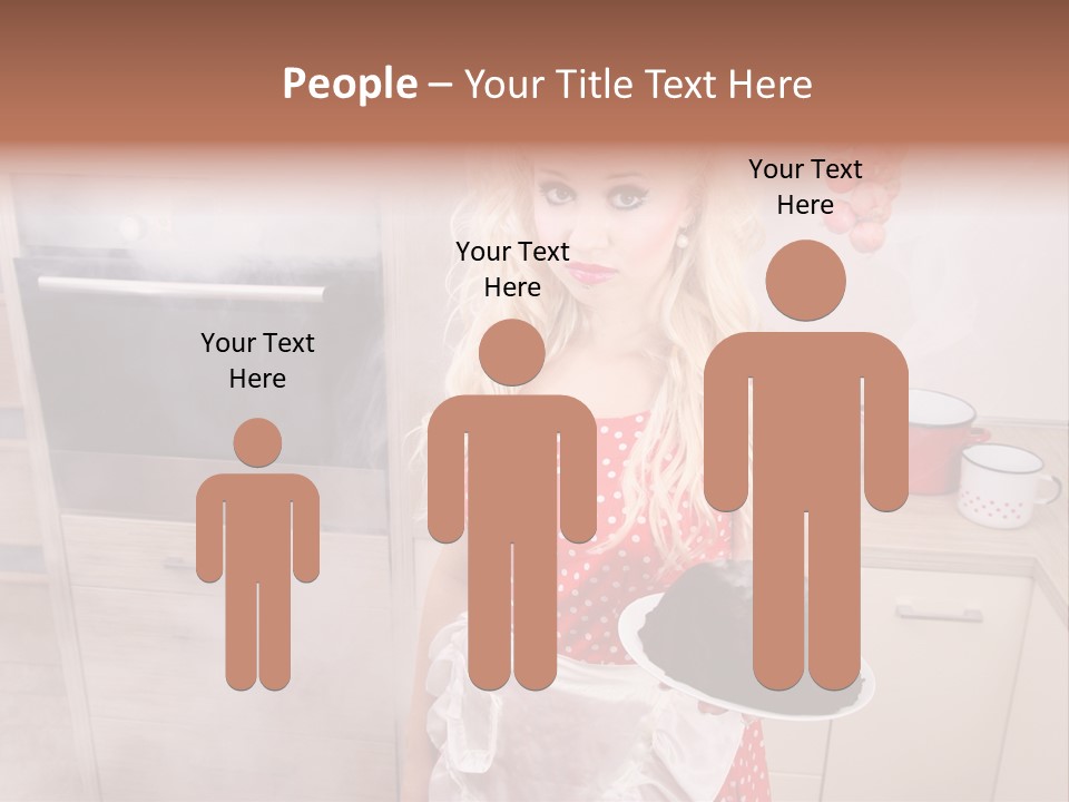 Humor Humorous Housewife PowerPoint Template