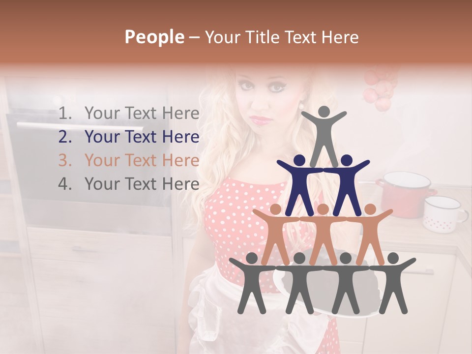 Humor Humorous Housewife PowerPoint Template