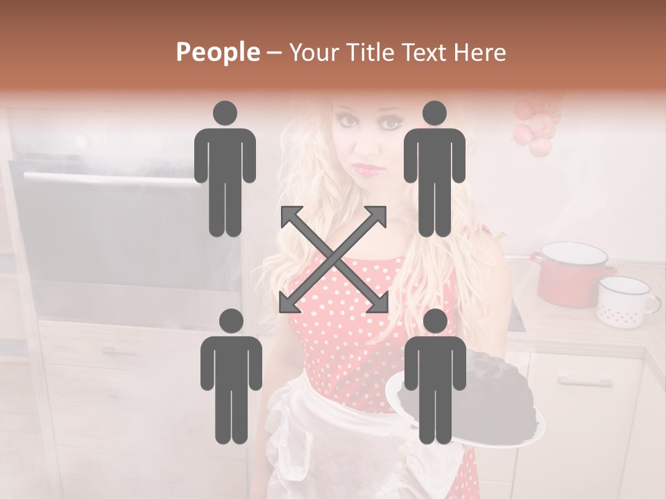 Humor Humorous Housewife PowerPoint Template