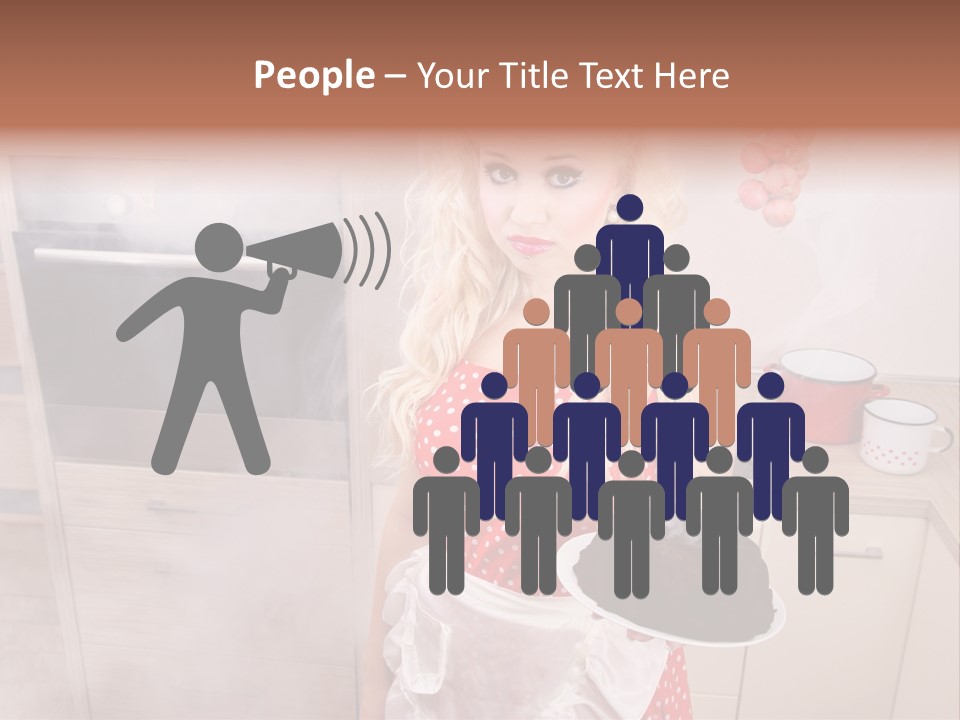 Humor Humorous Housewife PowerPoint Template