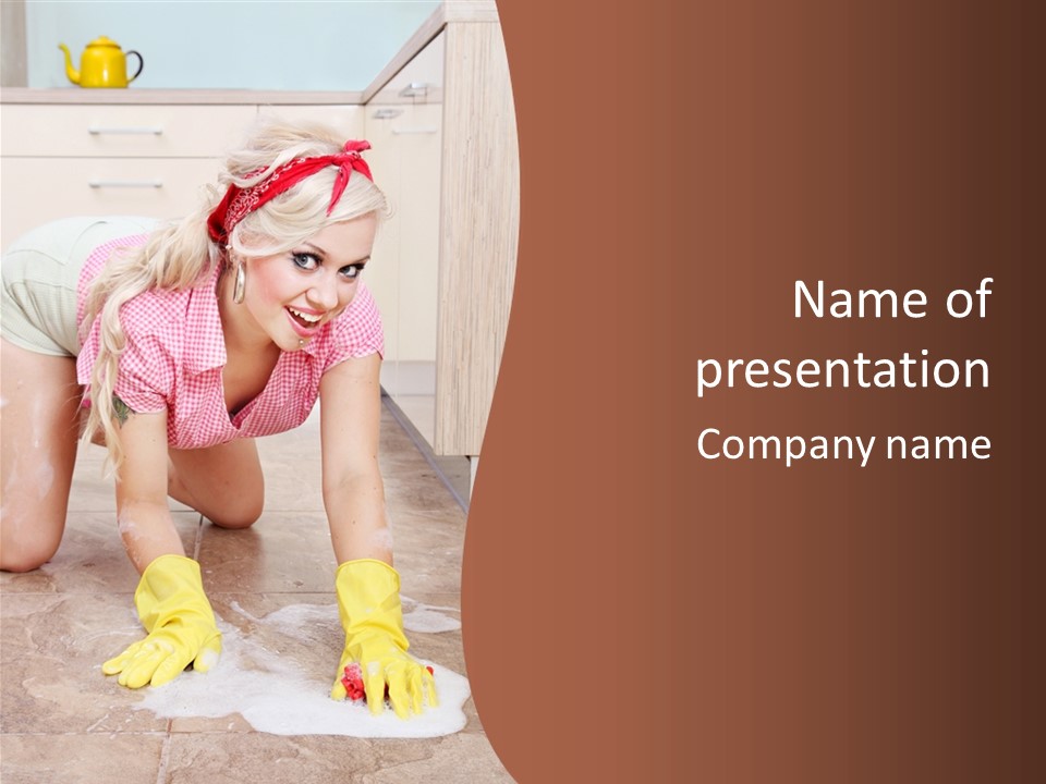 Home Girl Pot PowerPoint Template