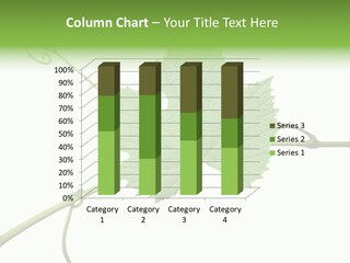 Green Isolation Grapes PowerPoint Template