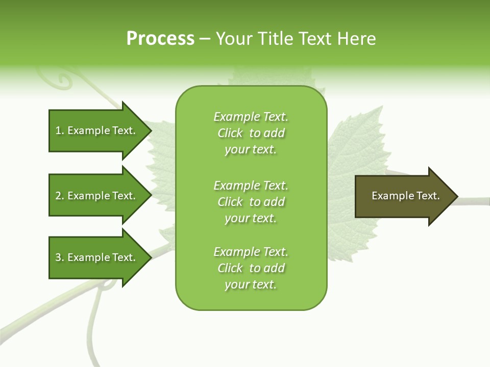 Green Isolation Grapes PowerPoint Template