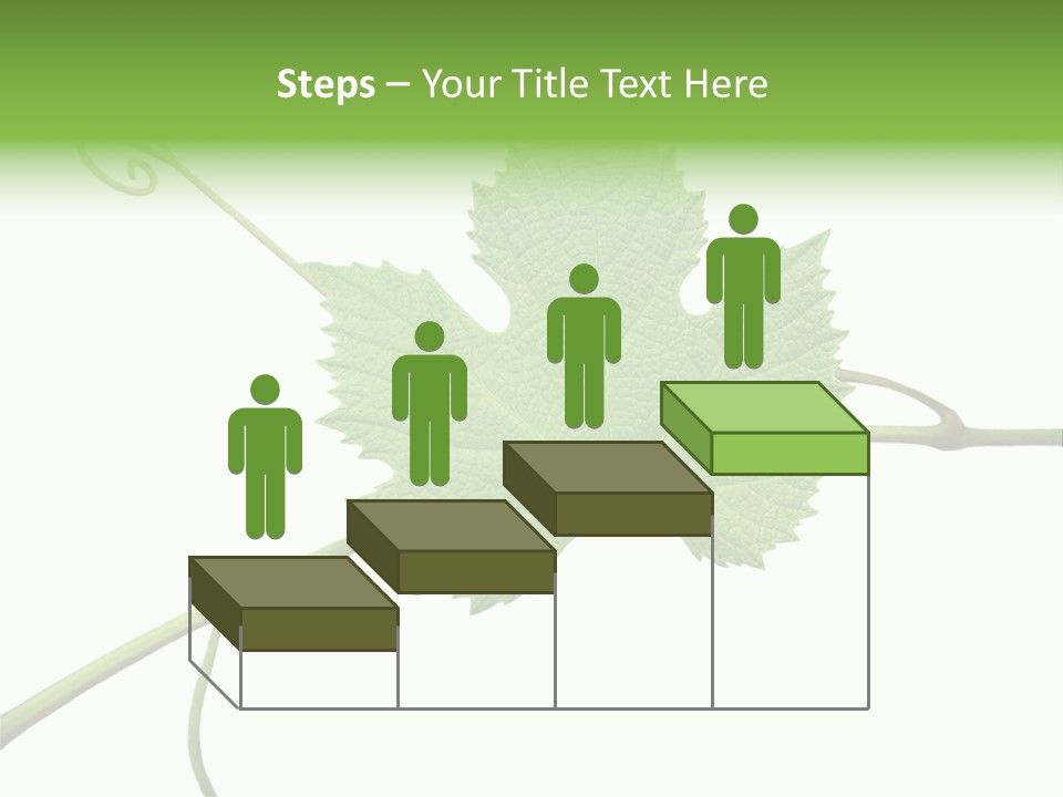 Green Isolation Grapes PowerPoint Template