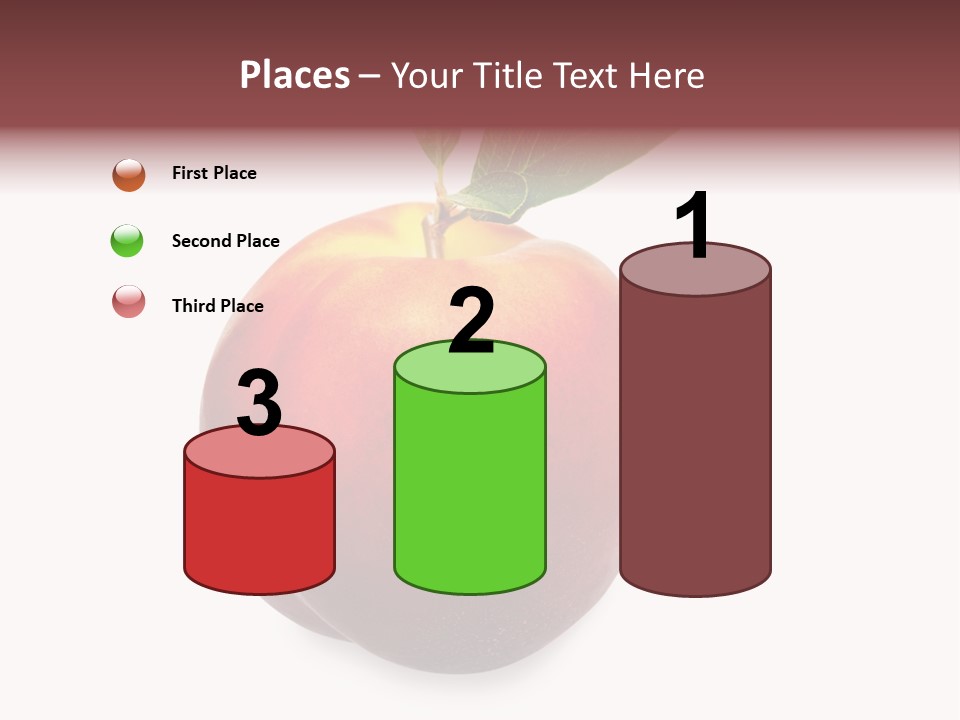 Fresh Fruit White PowerPoint Template