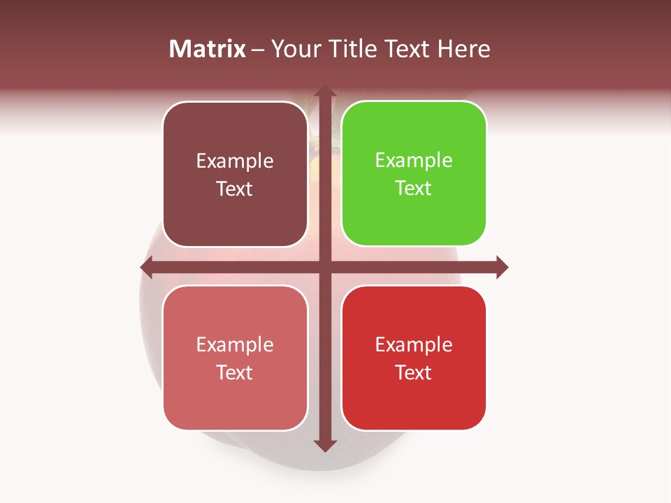 Fresh Fruit White PowerPoint Template