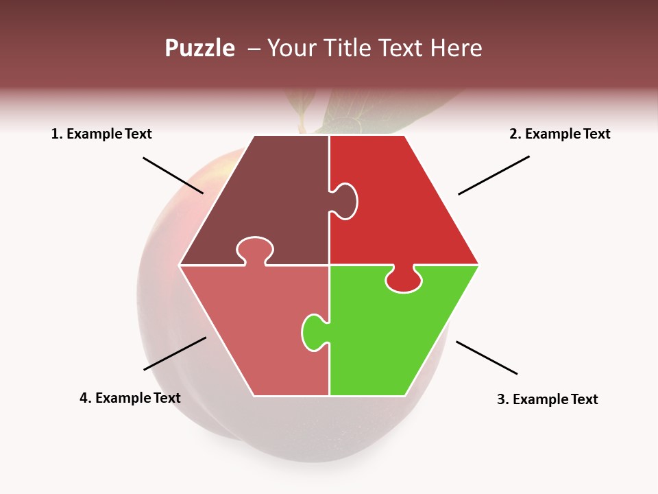 Fresh Fruit White PowerPoint Template