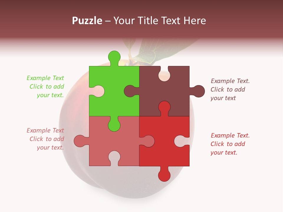 Fresh Fruit White PowerPoint Template