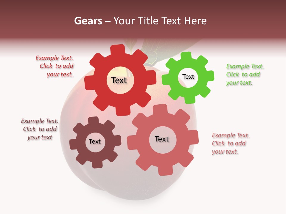 Fresh Fruit White PowerPoint Template