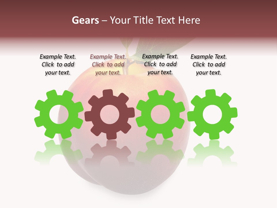 Fresh Fruit White PowerPoint Template