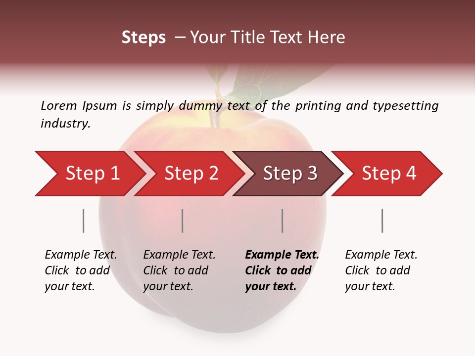 Fresh Fruit White PowerPoint Template