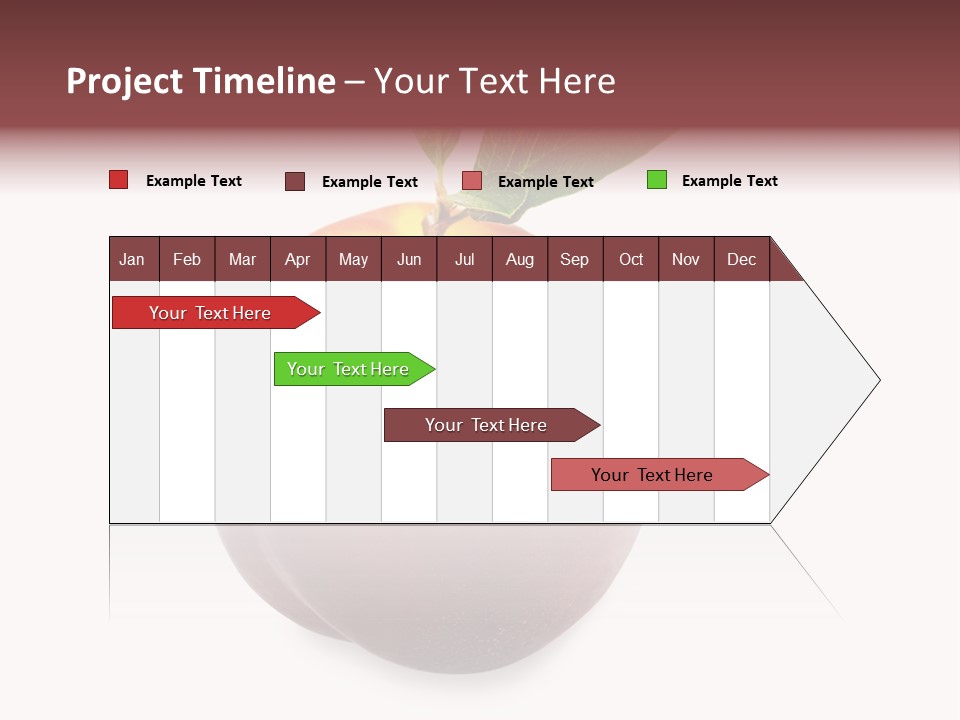Fresh Fruit White PowerPoint Template
