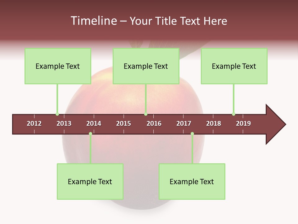 Fresh Fruit White PowerPoint Template