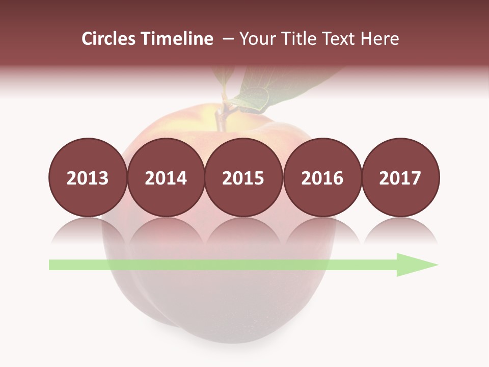 Fresh Fruit White PowerPoint Template