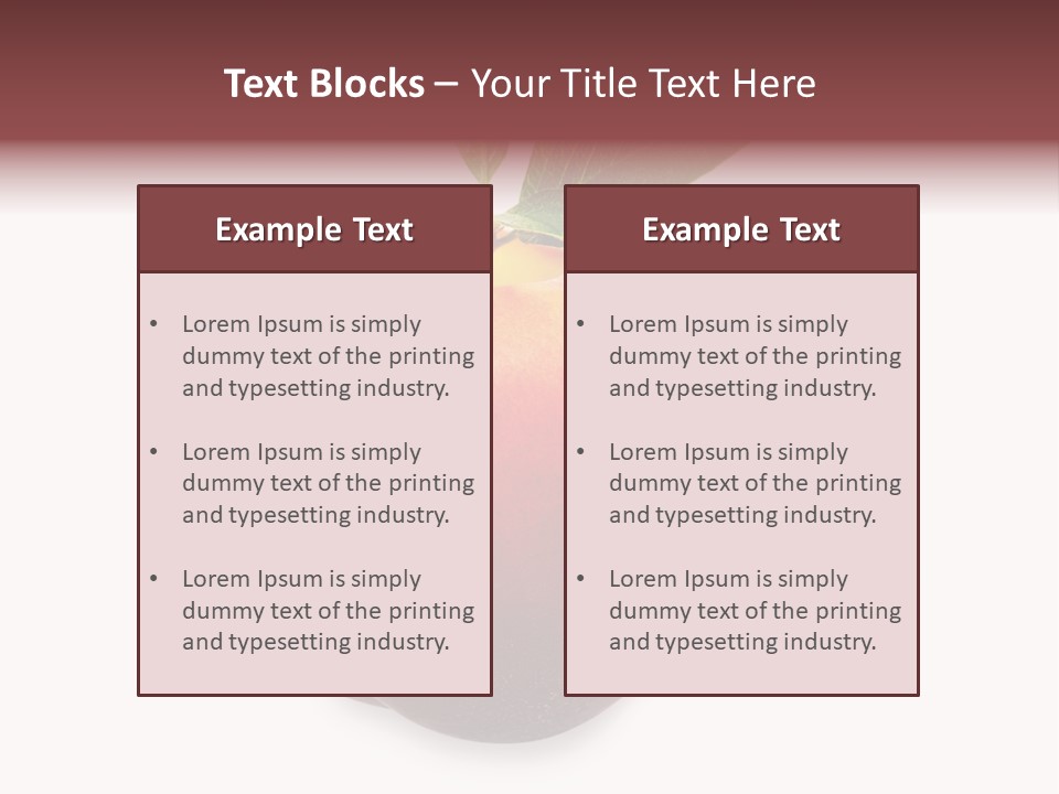 Fresh Fruit White PowerPoint Template