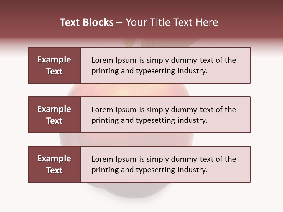 Fresh Fruit White PowerPoint Template