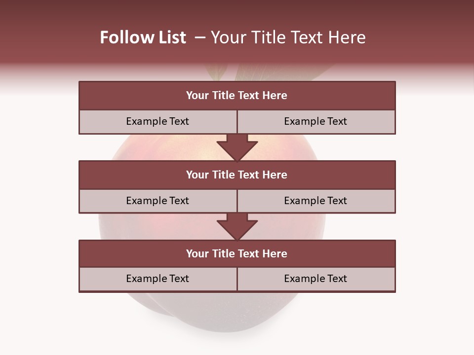 Fresh Fruit White PowerPoint Template