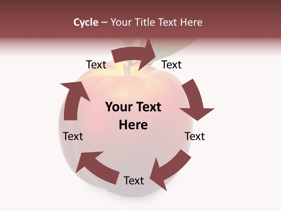 Fresh Fruit White PowerPoint Template