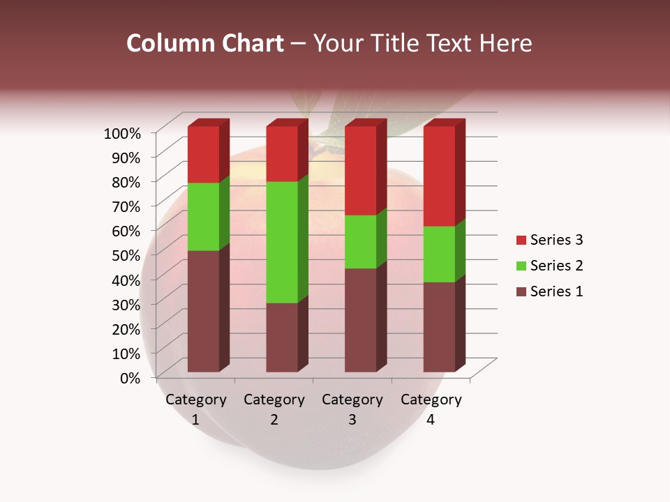 Fresh Fruit White PowerPoint Template