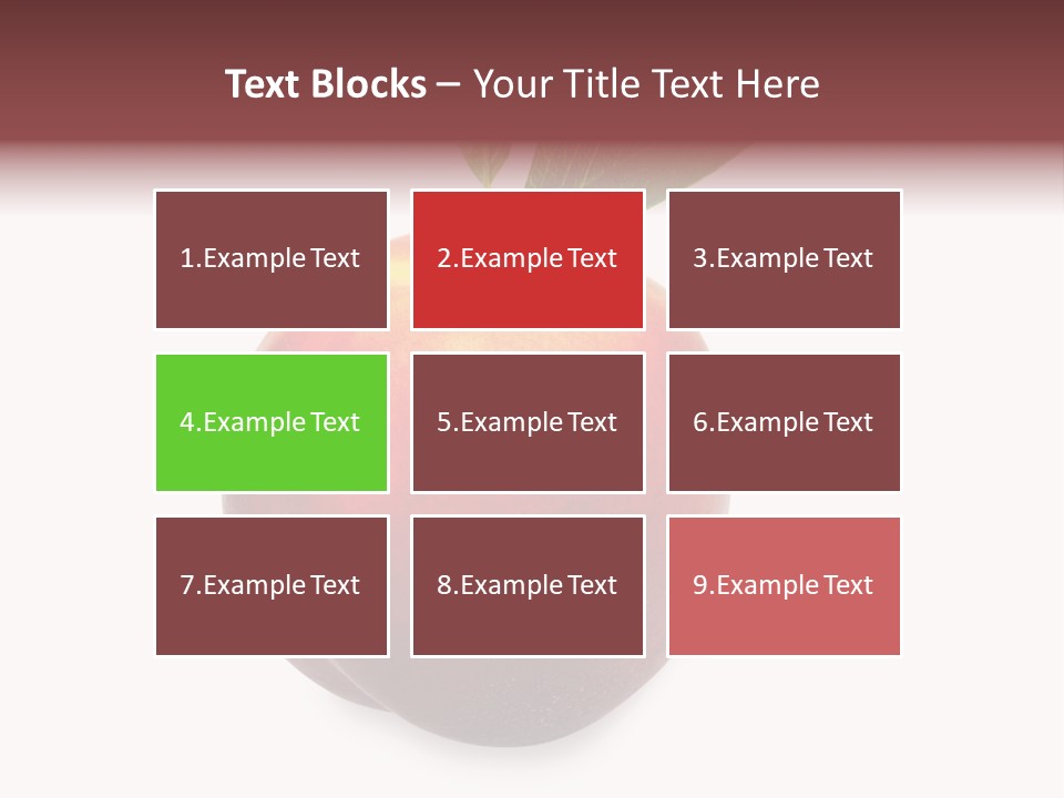 Fresh Fruit White PowerPoint Template