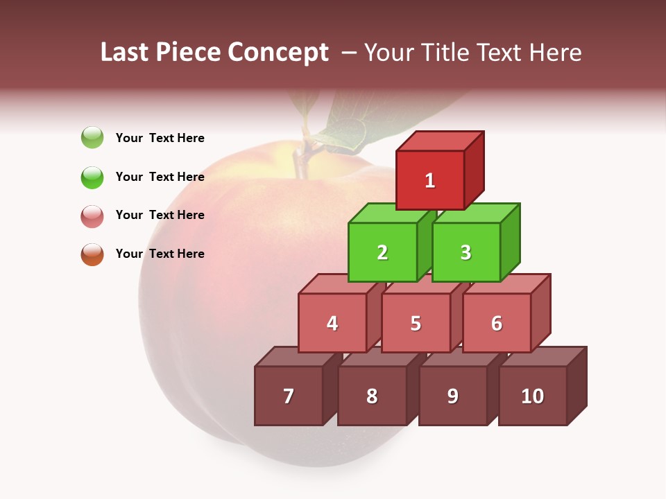 Fresh Fruit White PowerPoint Template