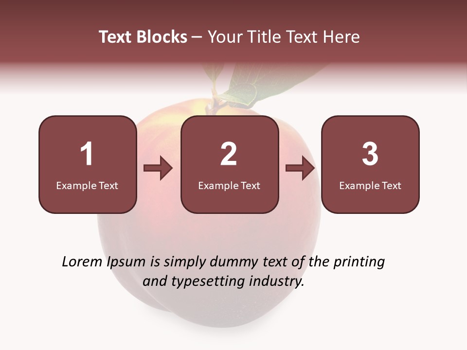 Fresh Fruit White PowerPoint Template